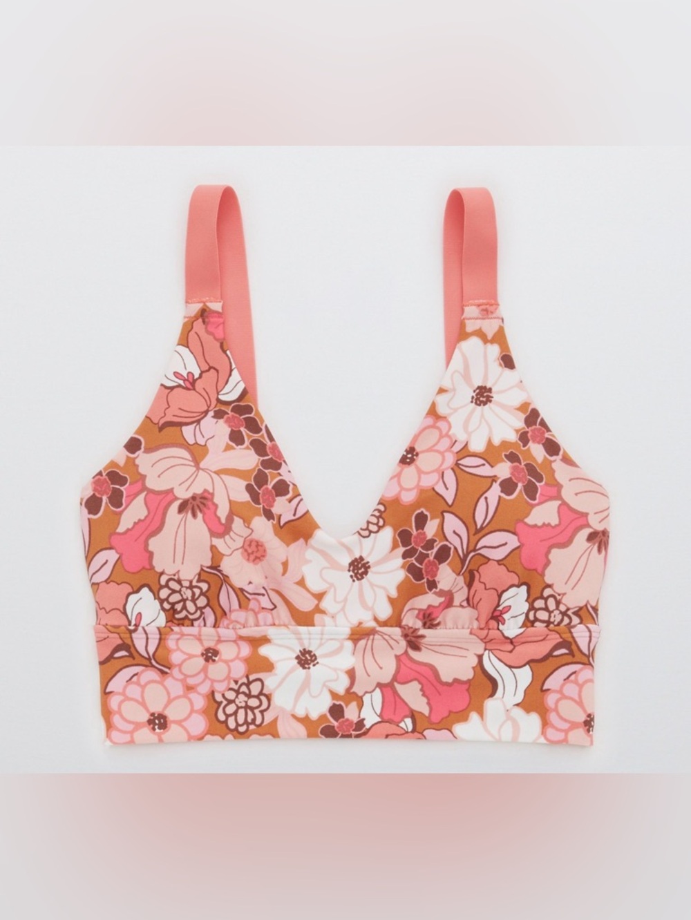 Aerie OFFLINE real me Stretch Floral Sports bra Size X-Small *FLAWS*
